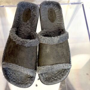 Teezwerber women gray sandals size 37 good condition